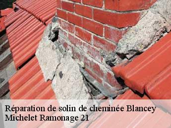 Réparation de solin de cheminée blancey-21320 Michelet Ramonage 21