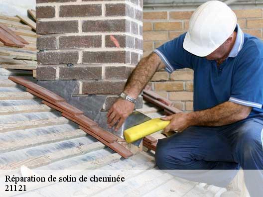 Réparation de solin de cheminée 21121