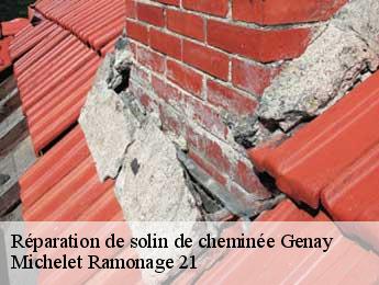 Réparation de solin de cheminée genay-21140 Michelet Ramonage 21